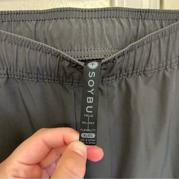 Soybu Men's Charcoal Joggers Size XL Elastic Waist and Cuffed Ankles - Picture 6 of 9